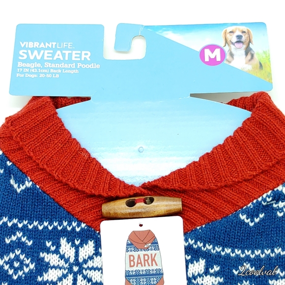 Vibrant Life Dog Bark Winter Dog Sweater Medium Poshmark